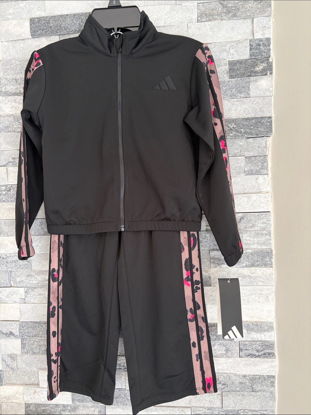 Adidas girl's matching track set new with tags